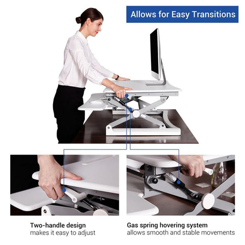 Image of FlexiSpot M1 27" - Standing Desk Converter -Classic Series (M1B / M1W)