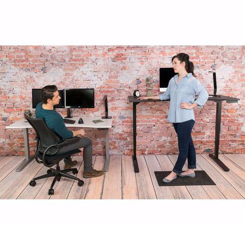 Image of UPLIFT 900 Height Adjustable Standing Desk in Cherry Laminate