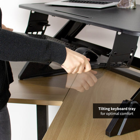 Image of VIVO DESK-V000LC Corner Standing Desk Converter