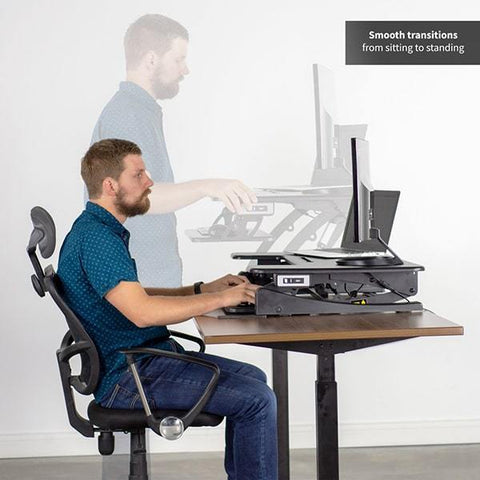 Image of VIVO DESK-V000VE Electic Standing Desk Converter