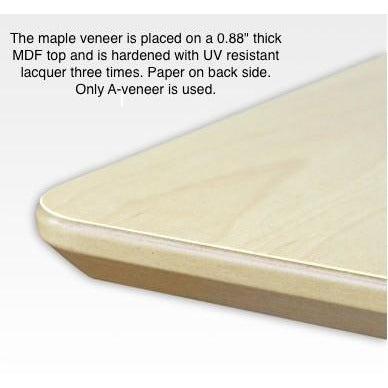 Image of Conset Desk 501-19 Electric Height Adjustable Crescent Standing