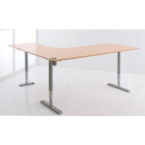 Image of Conset 501-49 8 L-Shaped Electric Height Adjustable Stand Up Standing Desk