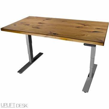 Image of UPLIFT 900 Height Adjustable Standing Desk in Solid Wood