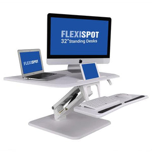 FlexiSpot F3M 32" - Standing Desk Converter - Compact Series F3MB F3MW F3MN