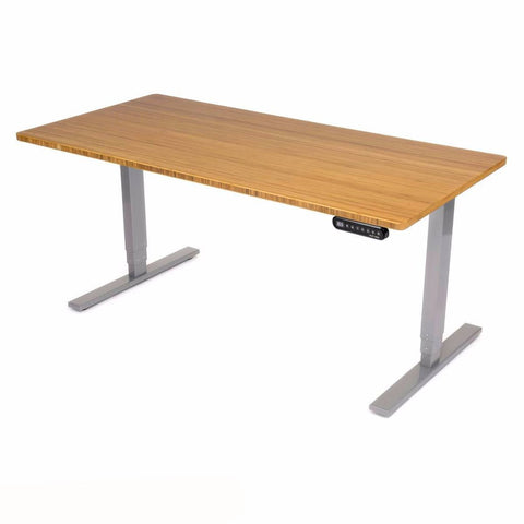 Image of UPLIFT 900 Stand Up Desk with 1'' Thick Bamboo Top