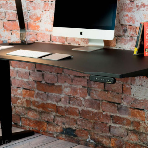 Image of UPLIFT 900 Height Adjustable Standing Desk in Black Eco