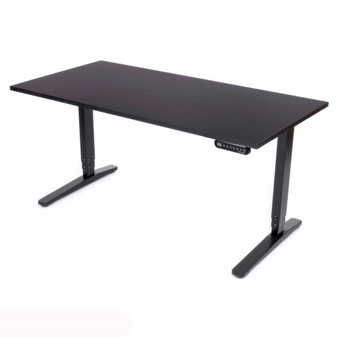 Image of UPLIFT 900 Height Adjustable Standing Desk in Black Laminate