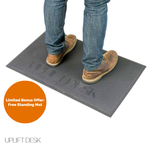 UPLIFT 900 Sit Stand Desk with Reclaimed Wood Top