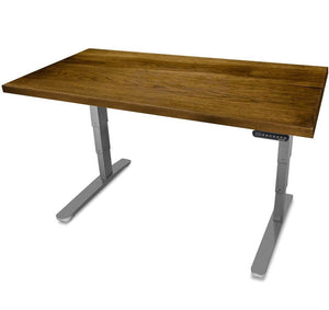 UPLIFT 900 Height Adjustable Standing Desk in Solid Wood-Pecan