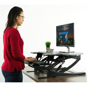 VIVO Desk-V000VC Corner Standing Desk Converter