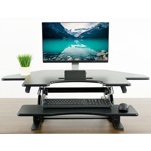 VIVO Desk-V000VC Corner Standing Desk Converter