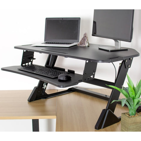 Image of VIVO DESK-V000LC Corner Standing Desk Converter