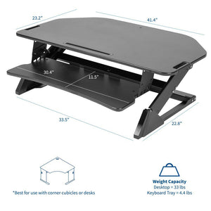 VIVO DESK-V000LC Corner Standing Desk Converter