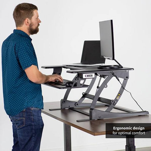 Image of VIVO DESK-V000VE Electic Standing Desk Converter