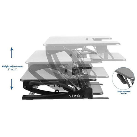 Image of VIVO DESK-V000VL 42 Inch Standing Desk Converters