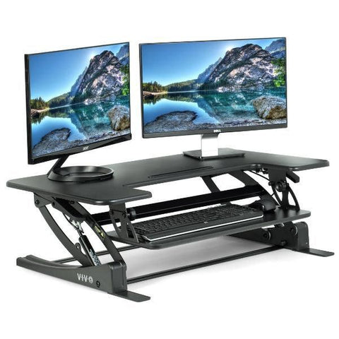 Image of VIVO DESK-V000V Corner Standing Desk Converter