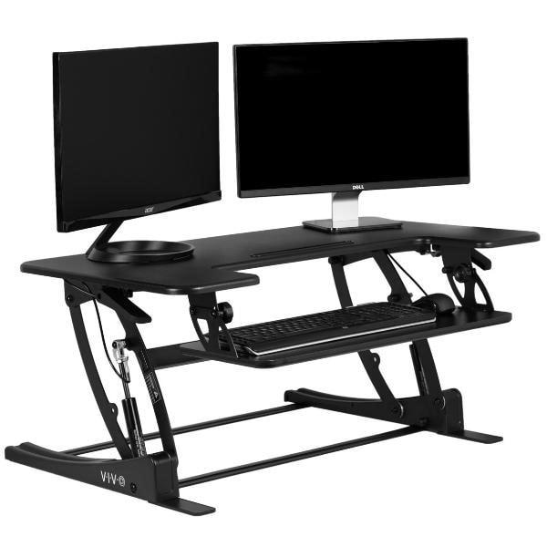 VIVO DESK-V000V Corner Standing Desk Converter