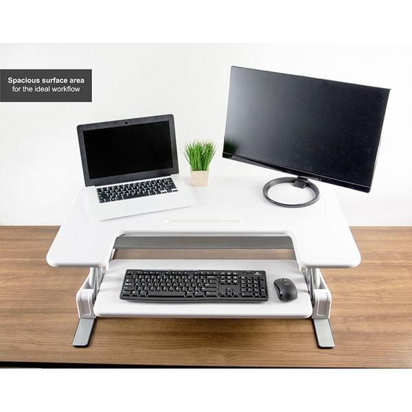 VIVO DESK-V000V Corner Standing Desk Converter