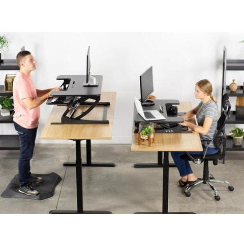 Image of VIVO DESK-V000V Corner Standing Desk Converter