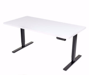 UPLIFT 900 Height Adjustable Standing Desk in White Eco