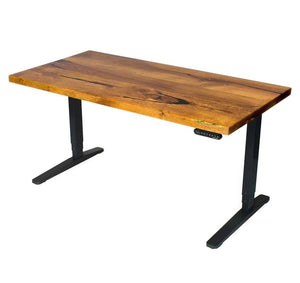 UPLIFT 900 Height Adjustable Standing Desk in Solid Wood-Mesquite