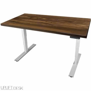 Image of UPLIFT 900 Height Adjustable Standing Desk in Solid Wood