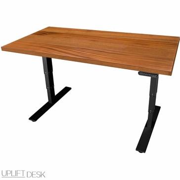 Image of UPLIFT 900 Height Adjustable Standing Desk in Solid Wood