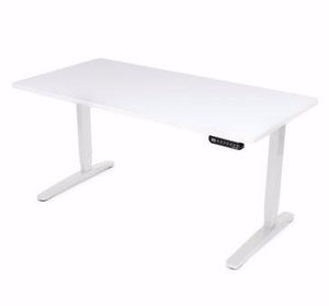 UPLIFT 900 Height Adjustable Standing Desk in White Laminate