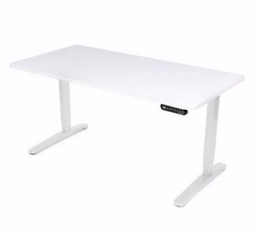 Image of UPLIFT 900 Height Adjustable Standing Desk in White Laminate