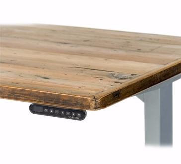 Image of UPLIFT 900 Sit Stand Desk with Reclaimed Wood Top